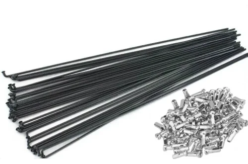 Спиця 282/2 мм Spelli SLE чорна +ніпель