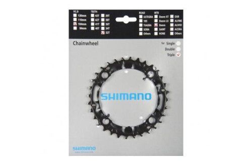 Зірка шатунів 32T FC-M448/442, чорний 9-шв Deore