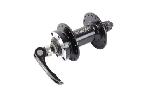 Втулка передня Quando MTB 32H Disc QR Cr-Mo вісь, чорна