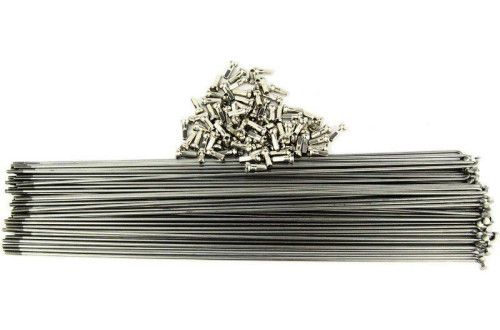 Спиця 282/2 мм X17 нерж чорна + латун ніпель