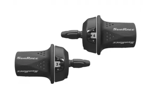 Шифтер SunRace TSM27 комплект 6*3-шв, з кожухами