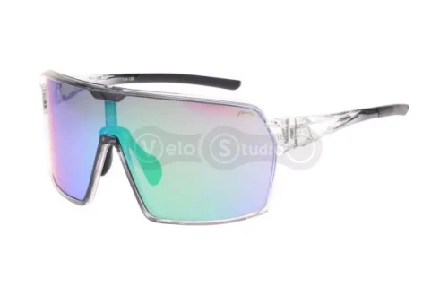 Окуляри Relax Timor чорні кристальні, лінза smoke (PC), green revo, кат. 3