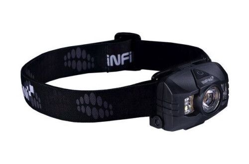 Ліхтар налобний Infini HAWK 100-Black 3Wбілий +2черв 2*ААА