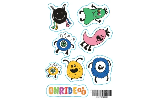 Наліпка світловідбиваюча ONRIDE Монстрики