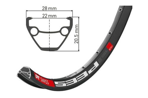 Обід 26" DT SWISS 533D 32H Disc