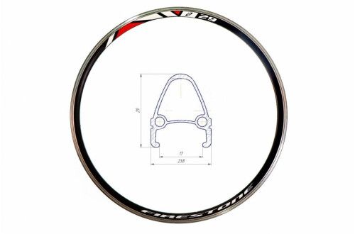 Обід 26" Velotrade HLQC-04 36H 14G V-br чорний