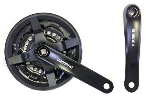 Шатуни 48T Shimano FC-TY301 48/38/28Т 6/7/8-шв L170мм п/квадрат