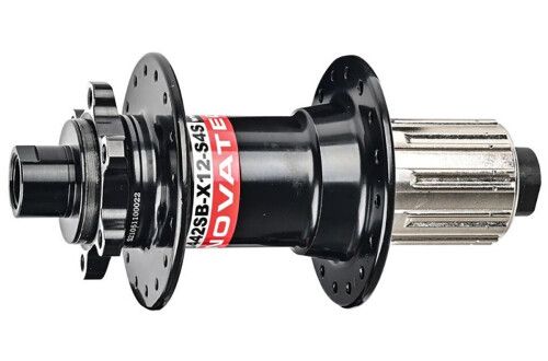 Втулка задня Novatec D442SB-X12-S4S Rim 12x142mm TA (Black/Silver) 32