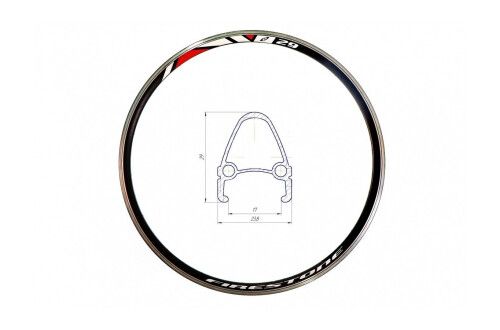 Обід 26" Velotrade HLQC-04 32H Vbr чорний