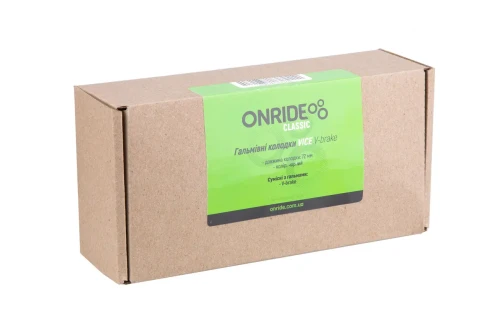 Гальмівні колодки V-br ONRIDE Vice 72мм чорні (полібег)