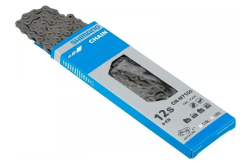 Ланцюг 12-шв Shimano CN-M7100 SLX, 126 лінків, SIL-TEC 12-швидк, +QUICK-LINK