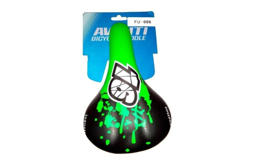 Сідло Avanti SDD-006 дитяче чорне-зелене