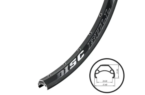 Обід 26" Weinmann DISK BULL 36H чорний пістонований