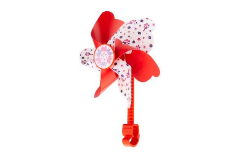 Вітрячок дитячий ONRIDE Mill з наліпками Котики і Ко, червоний