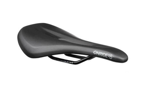 Сідло ONRIDE Touch 20, сталеві рамки, 257x147 мм, з отвором, чорний