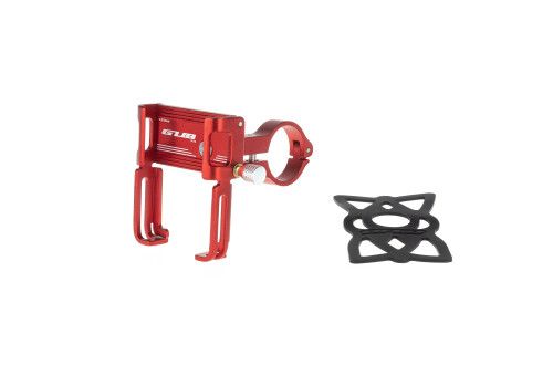Тримач гаджета GUB P10 на кермо алюмінієвий червоний