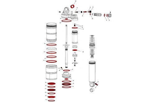 Ремкомплект RockShox амортизатора  SERVICE KIT FULL MN+ B1 (11.4118.038.002)