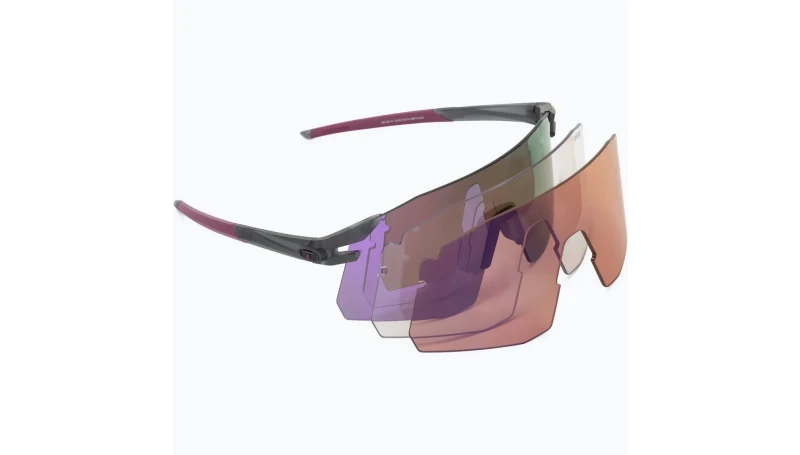 Окуляри Tifosi Moab XC Satin Vapor, лінзи Clarion Deep Purple (12,5%)/AC Red (39%)/Clear (90%)