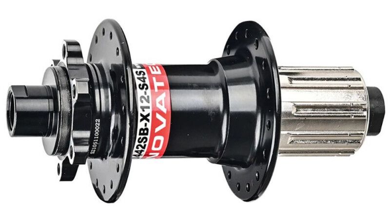 Втулка задня Novatec D442SB-X12-S4S Rim 12x142mm TA (Black/Silver) 32