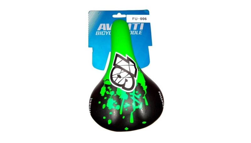 Сідло Avanti SDD-006 дитяче чорне-зелене